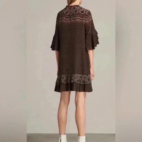 All Saints Rayen Anokhi Silk Dress - Picture 2 of 15